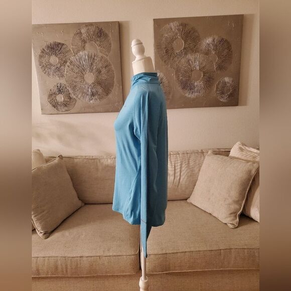 ✨ NIKE ✨ Women's Element Half Zip Running Top - [Medium, Blue] - Picture 4 of 10